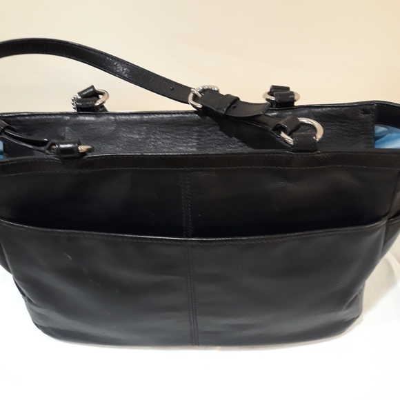 Black Leather Coach Handbag - Picture 2 of 8